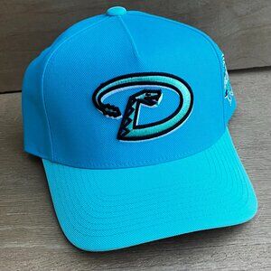 MITCHELL & NESS ARIZONA DIAMONDBACKS 2001 WORLD SERIES TEAL SNAPBACK HAT NEW